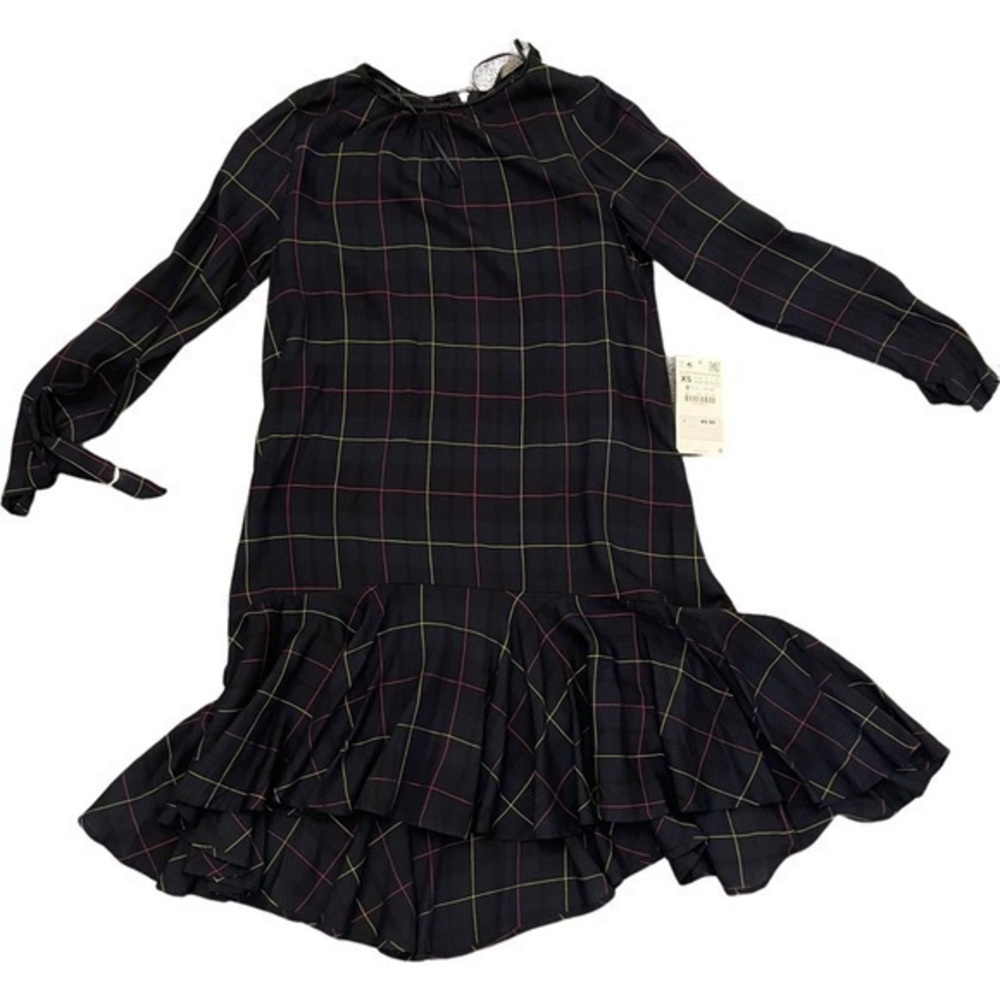 NWT Zara plaid Dress Xs